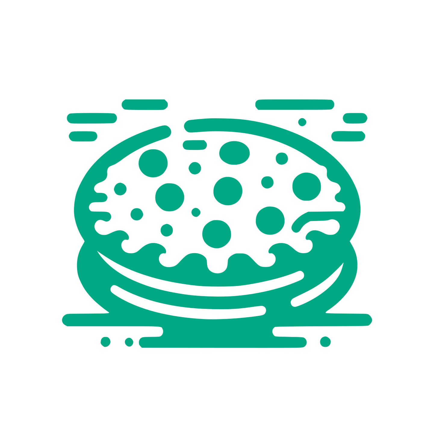 Burger Bun Logo #00A884