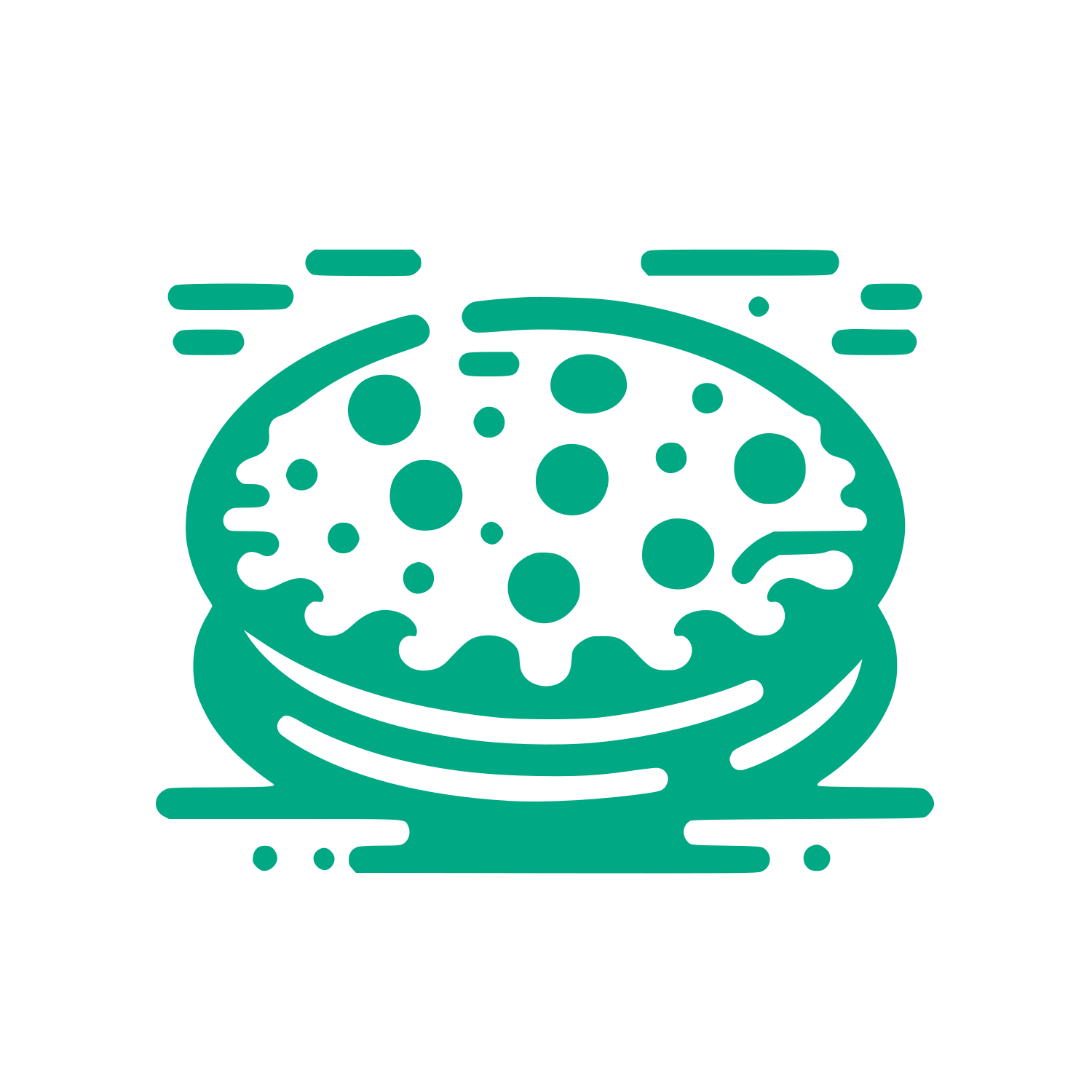 Burger Bun Logo #00A884