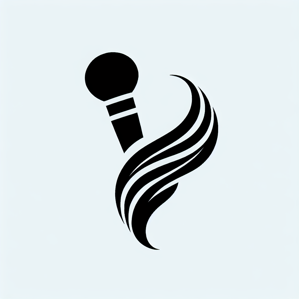 Microphone Swoosh Logo