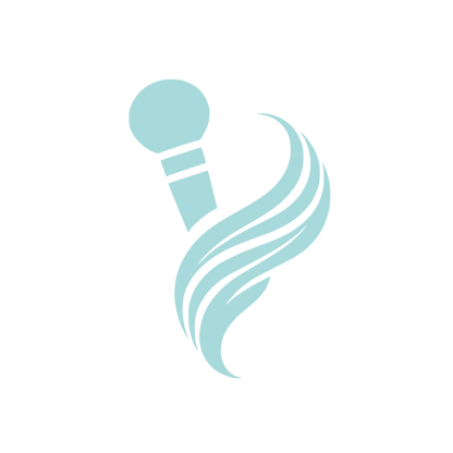 Microphone Swoosh Logo #A8DADC