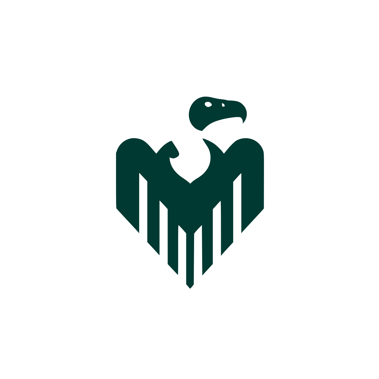 Eagle and Heart Logo #003932