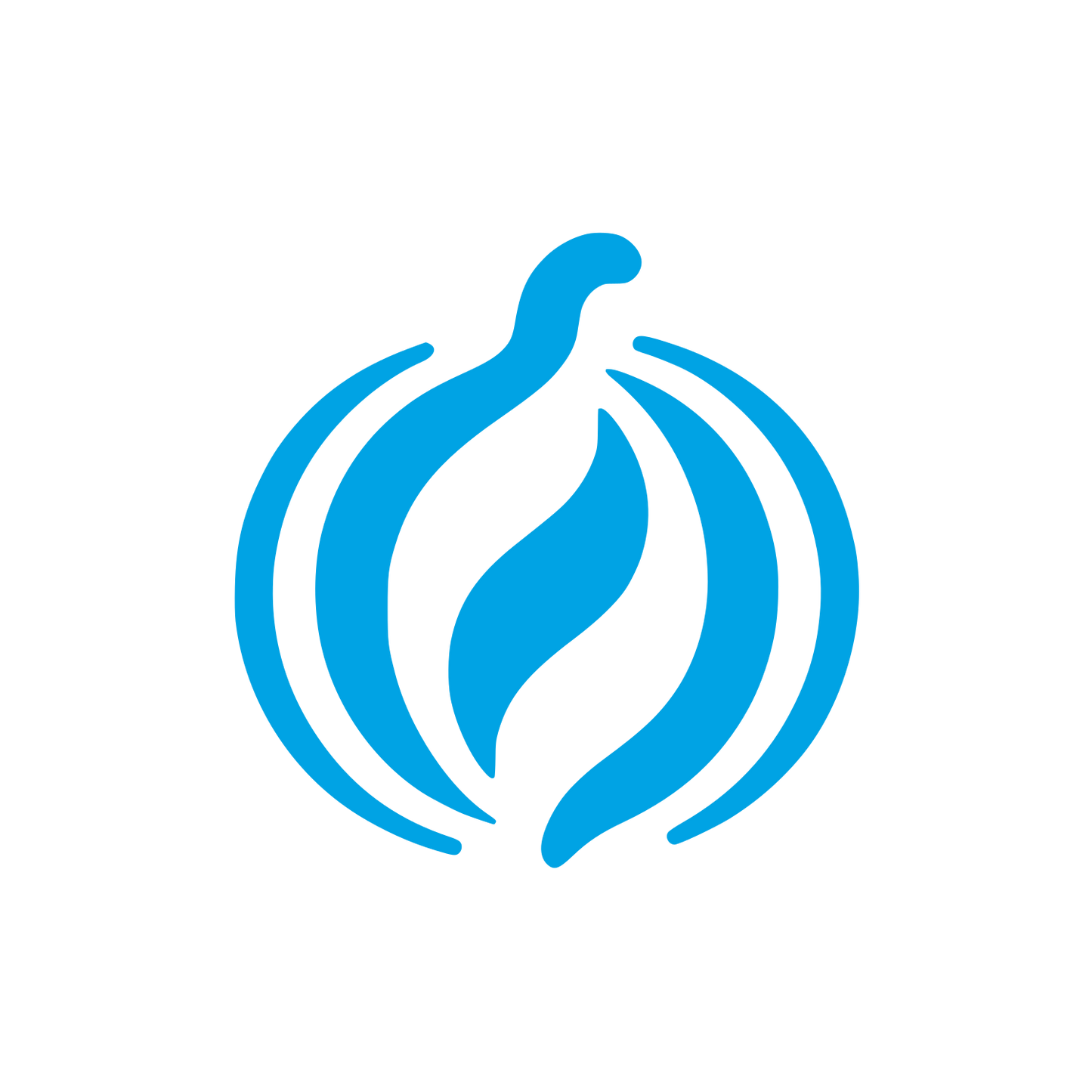 Onion Logo Design #00a3e4