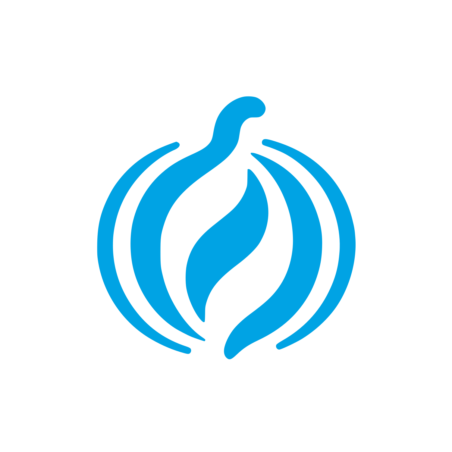 Onion Logo Design #00a3e4