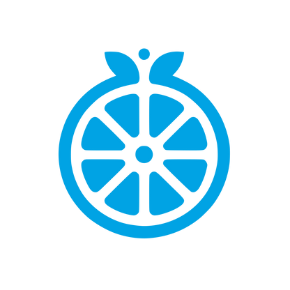 Fruit Logo Design #00a3e4