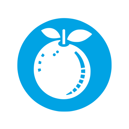 Fruit Logo Design #00a3e4
