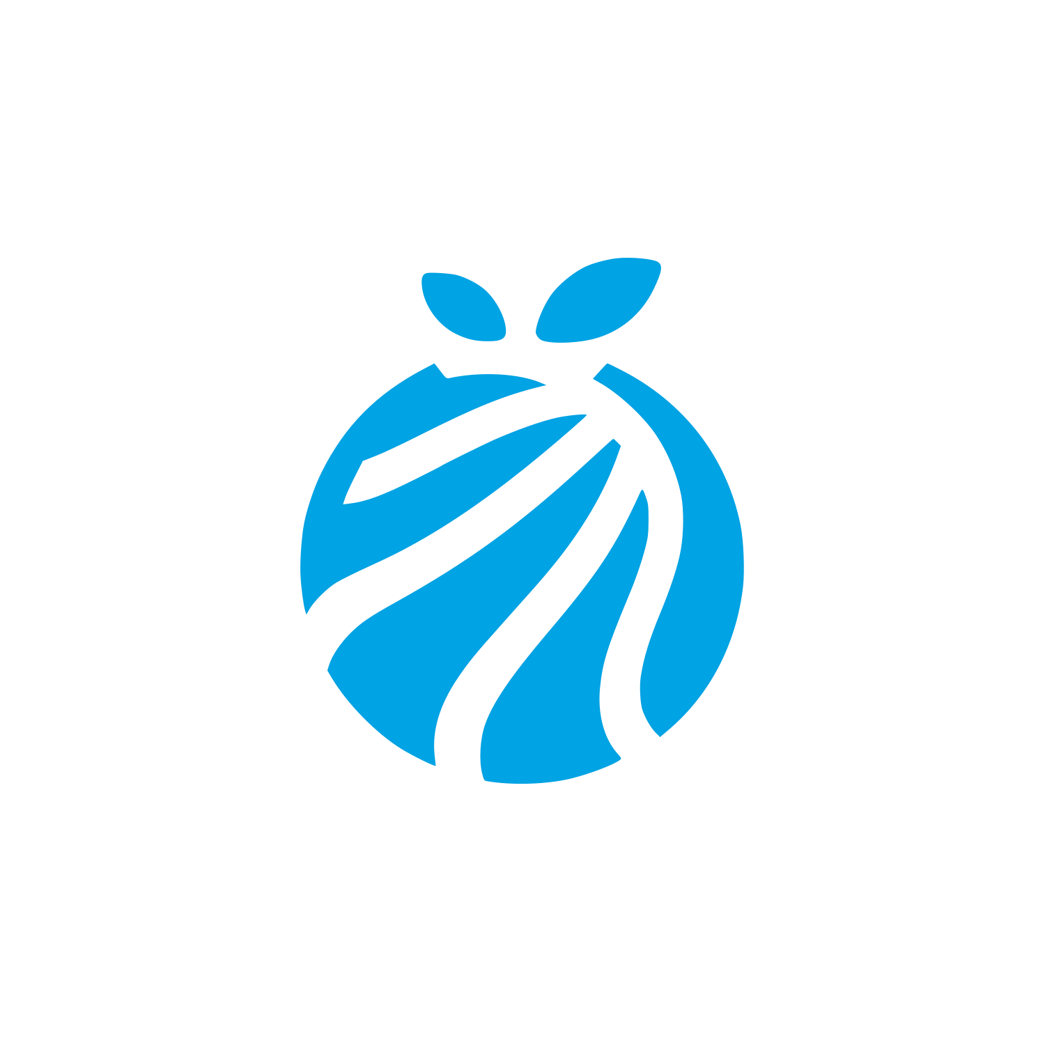 Fruit Style Logo #00a3e4