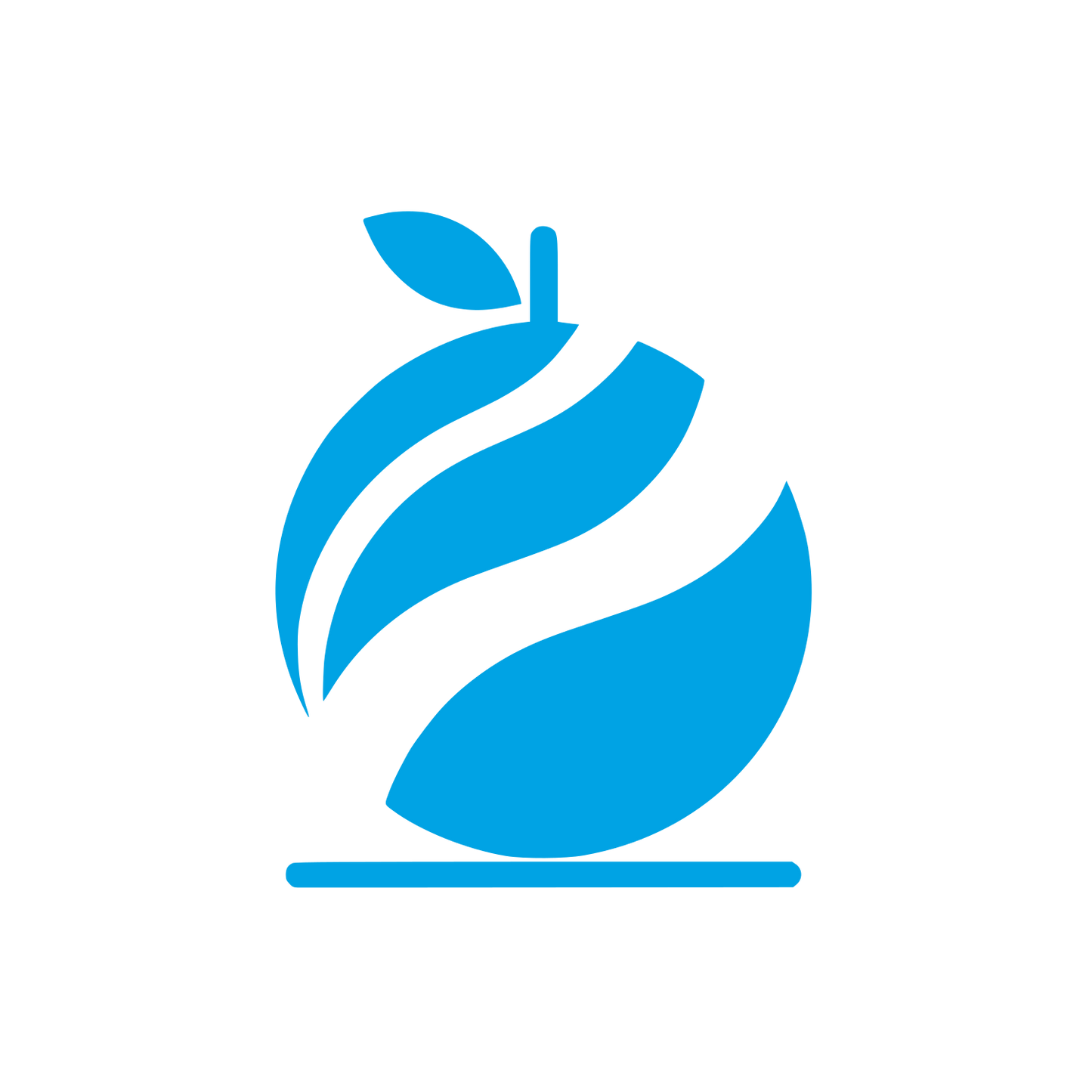 Fruit Logo Design #00a3e4