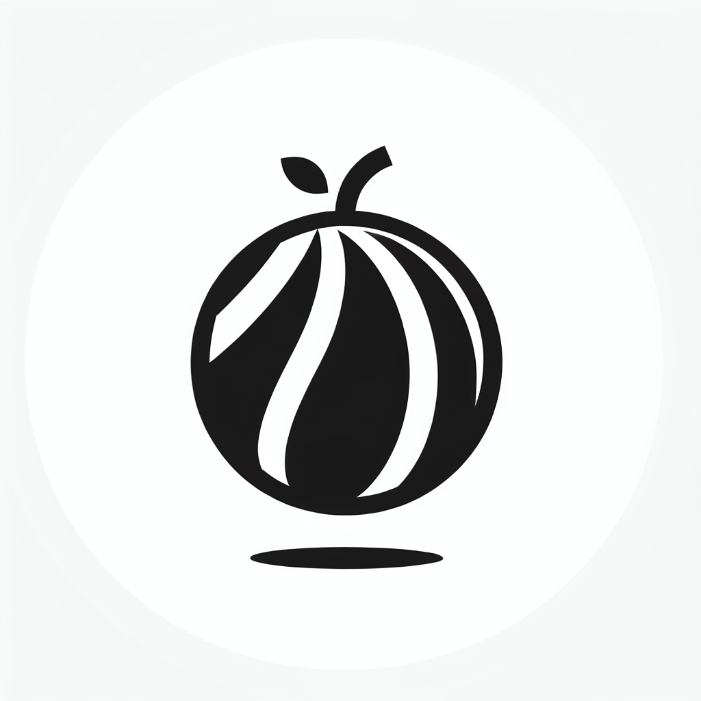 Apple Leaf Monoline Icon