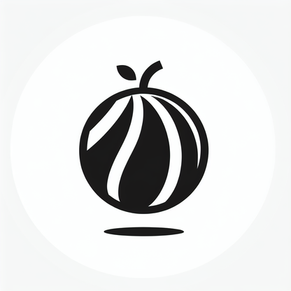Apple Leaf Monoline Icon