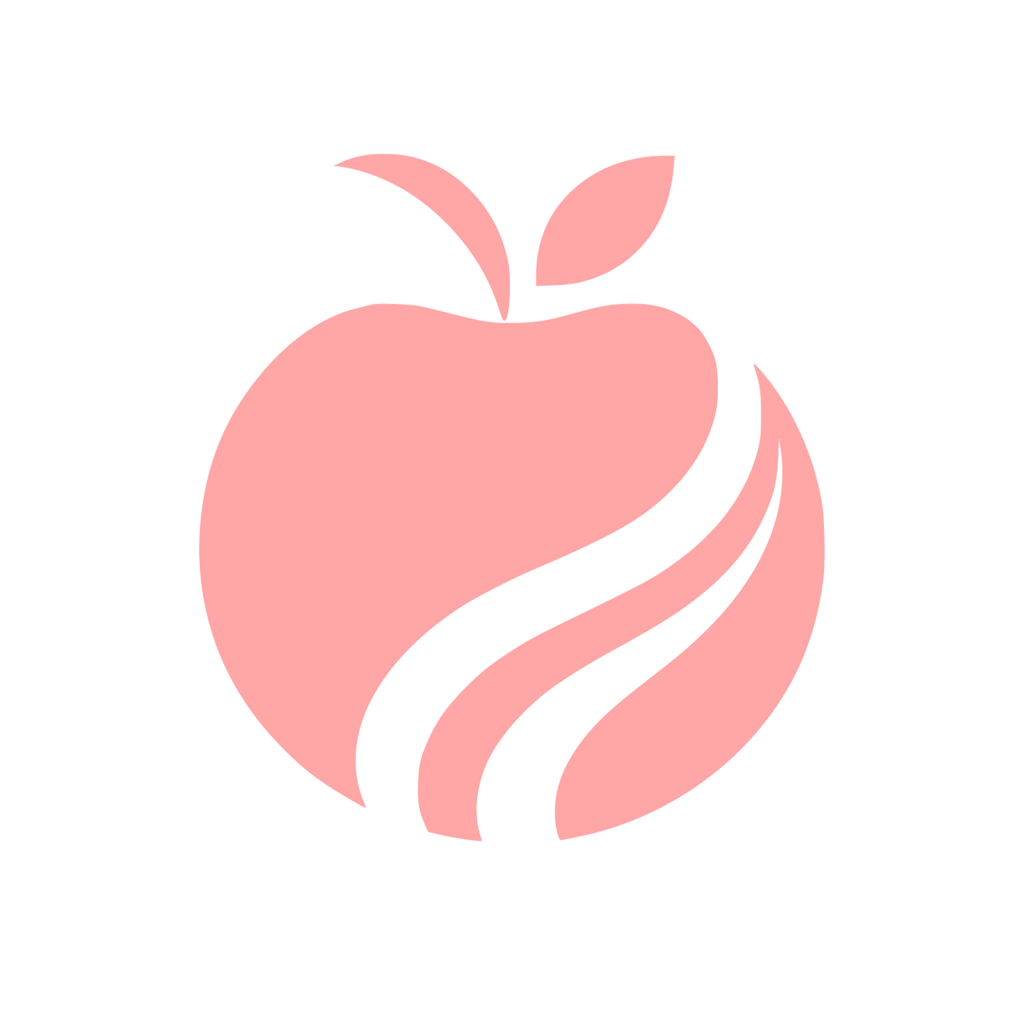 Apple Logo Design #ffa6a6