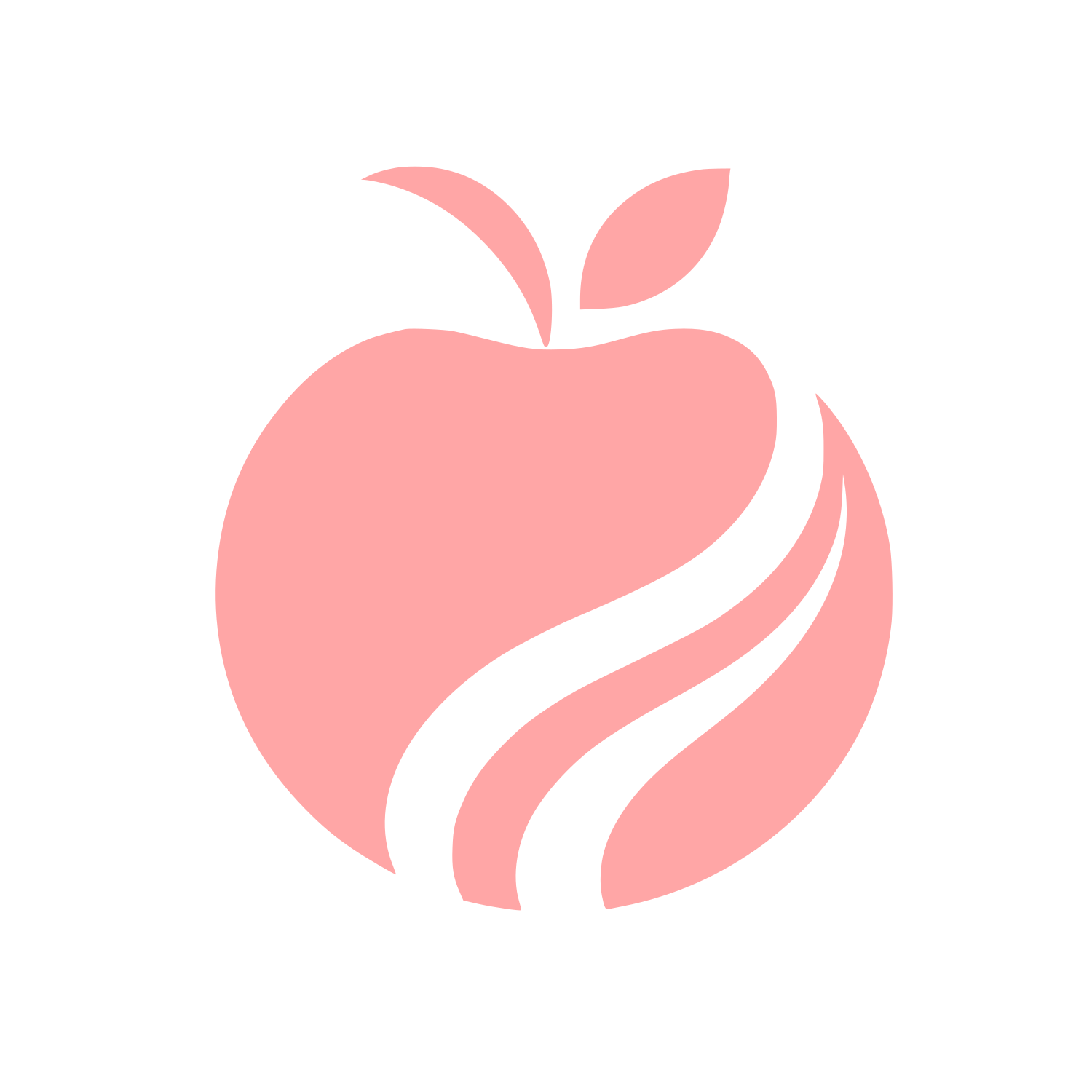 Apple Logo Design #ffa6a6