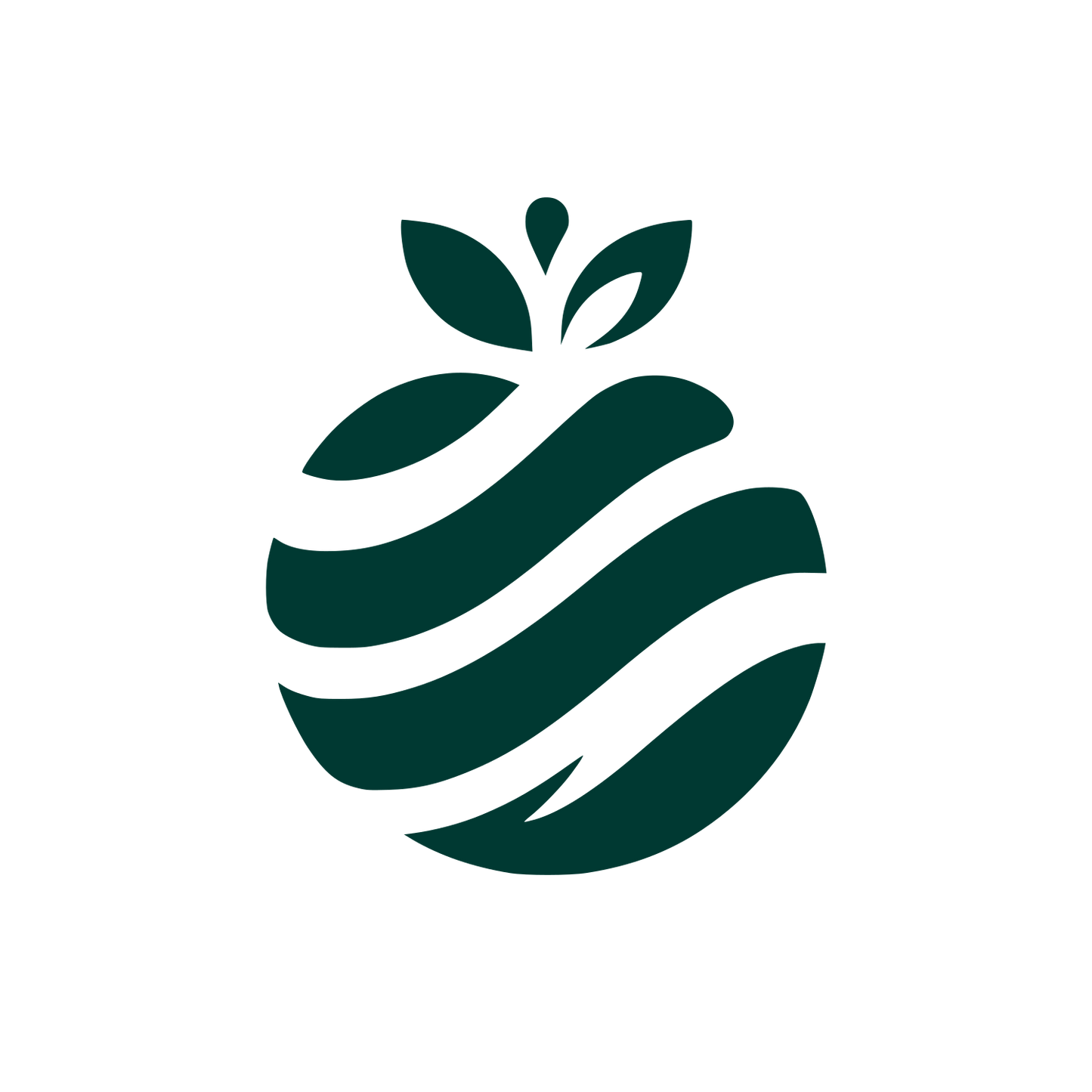 Apple Fruit Logo #003932