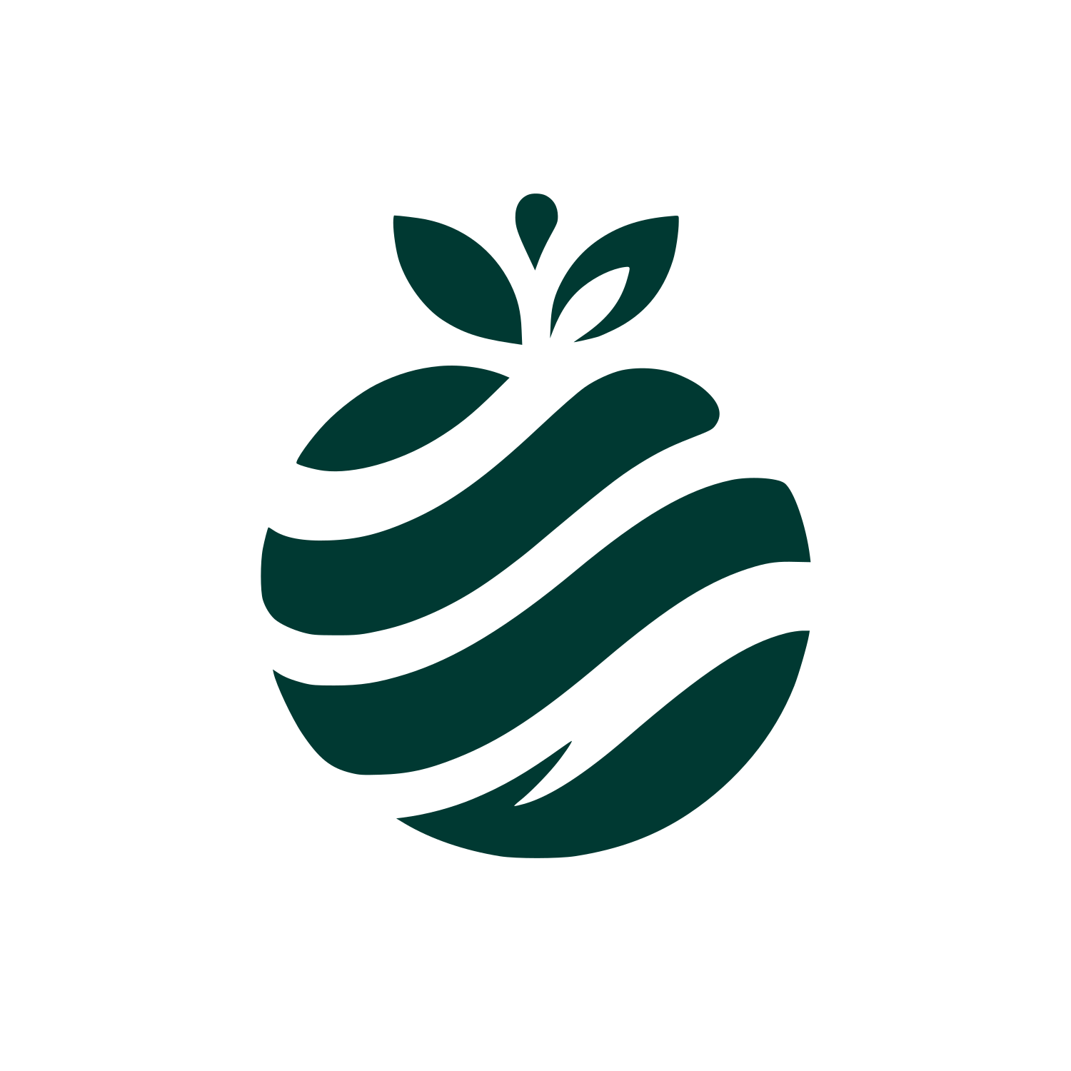 Apple Fruit Logo #003932