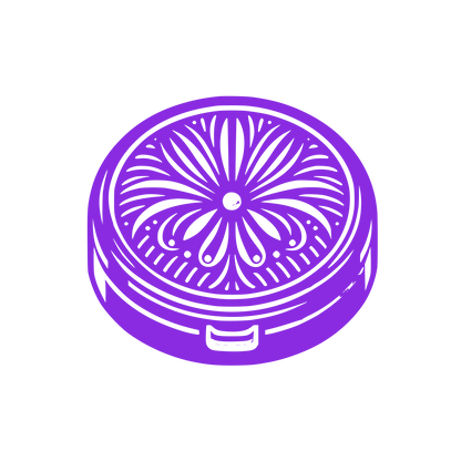Ornamental Floral Mandala Logo #8A2BE2