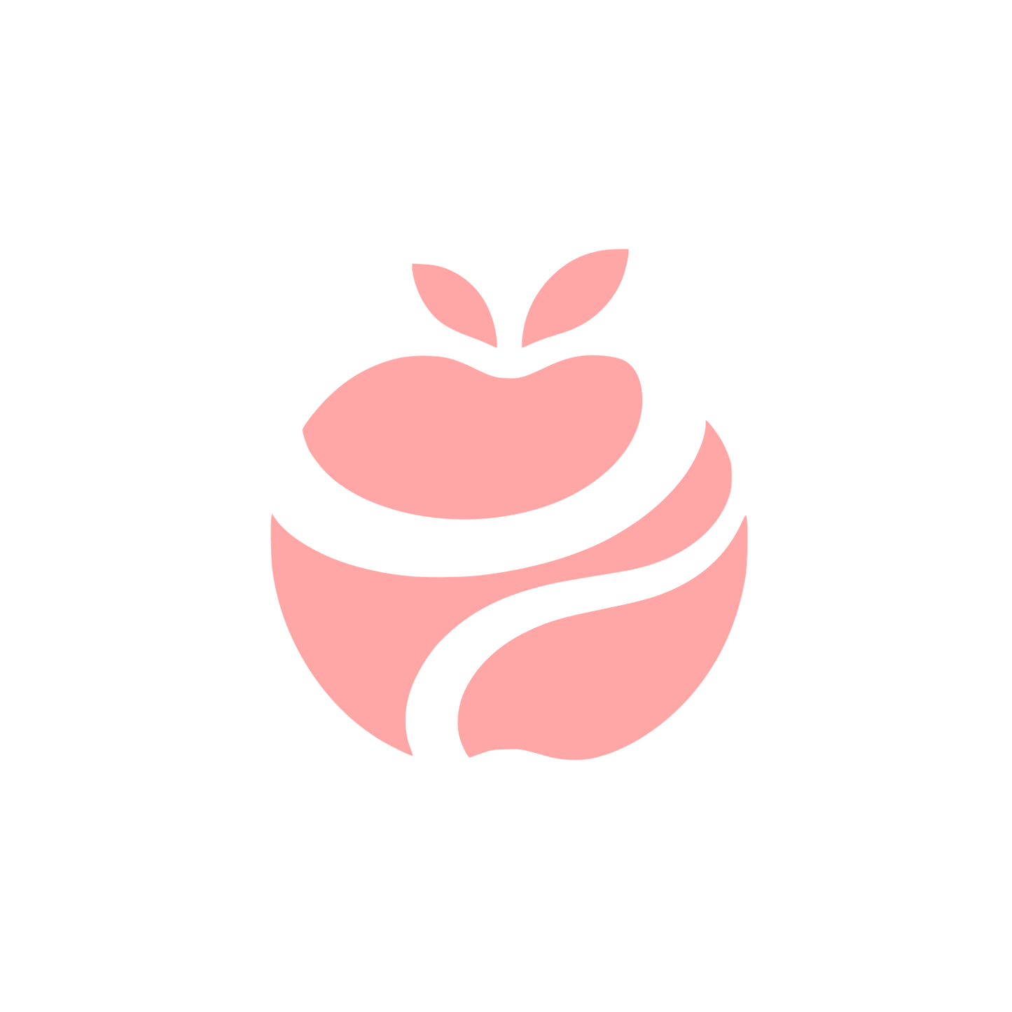 Apple Fruit Logo #ffa6a6