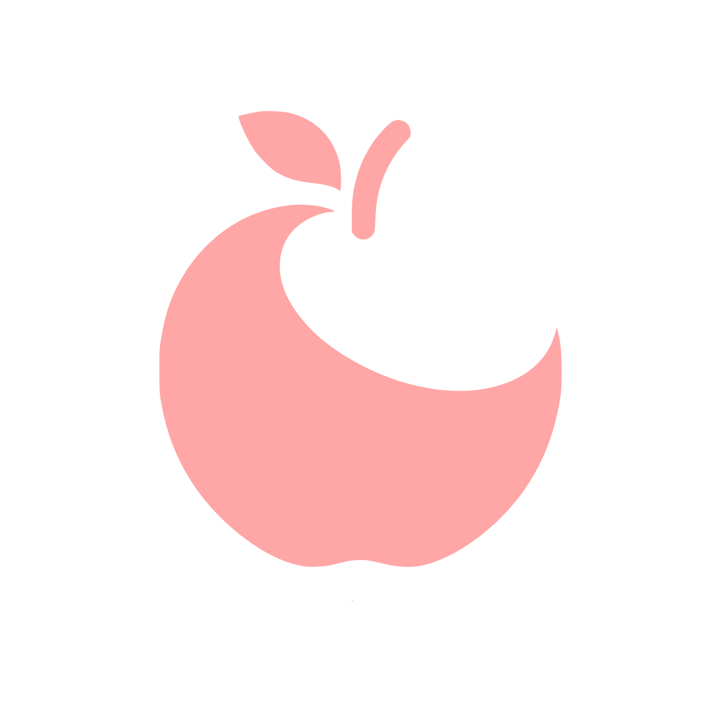 Apple Logo Design #ffa6a6