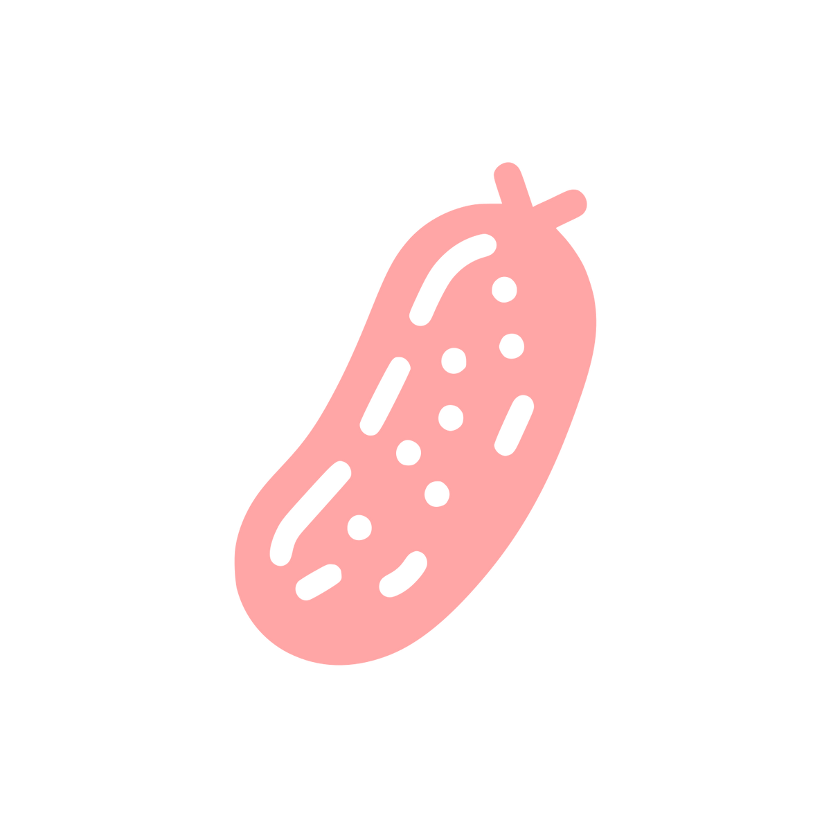 Cucumber Logo Design #ffa6a6