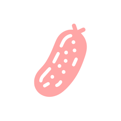 Cucumber Logo Design #ffa6a6