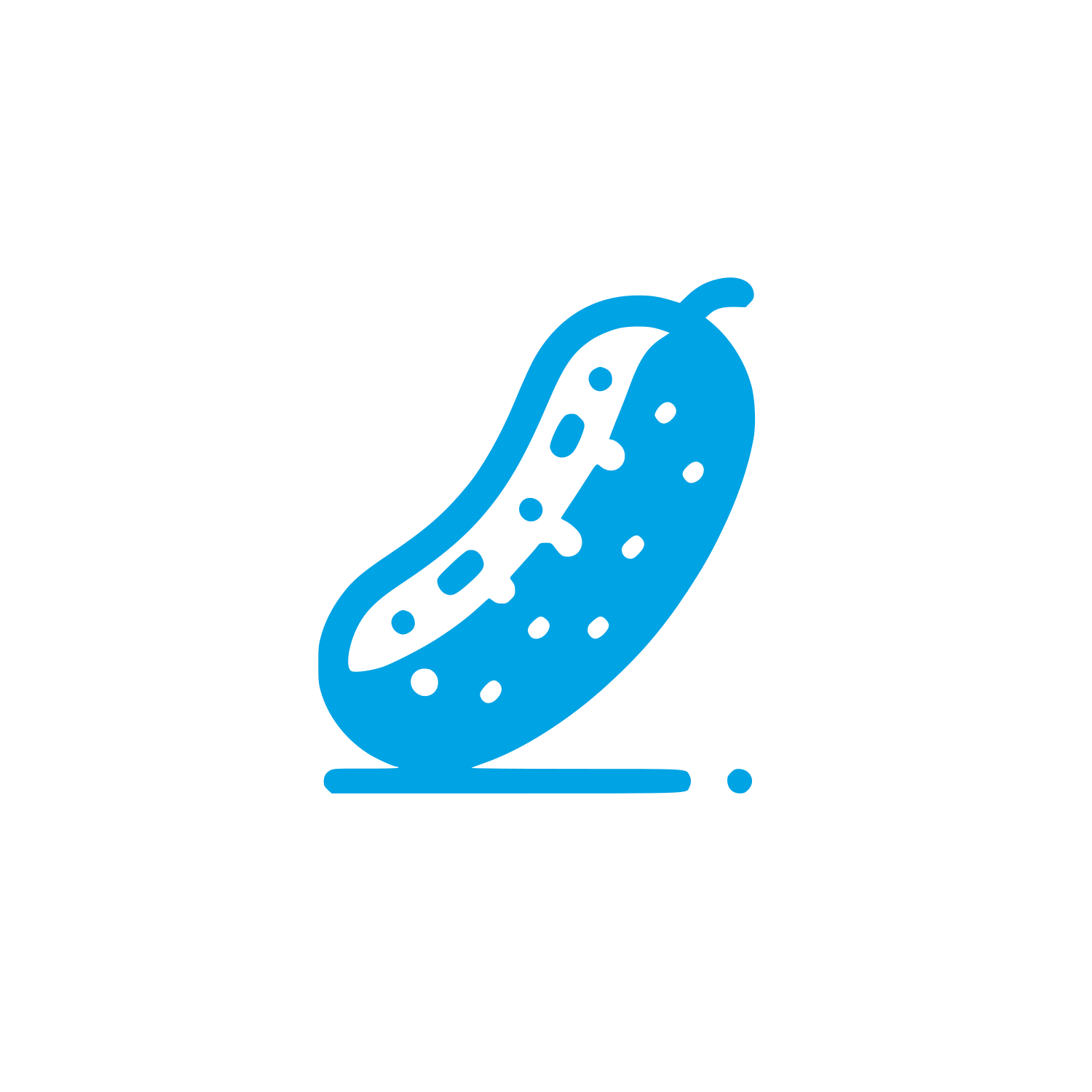Pickle Logo Design #00a3e4