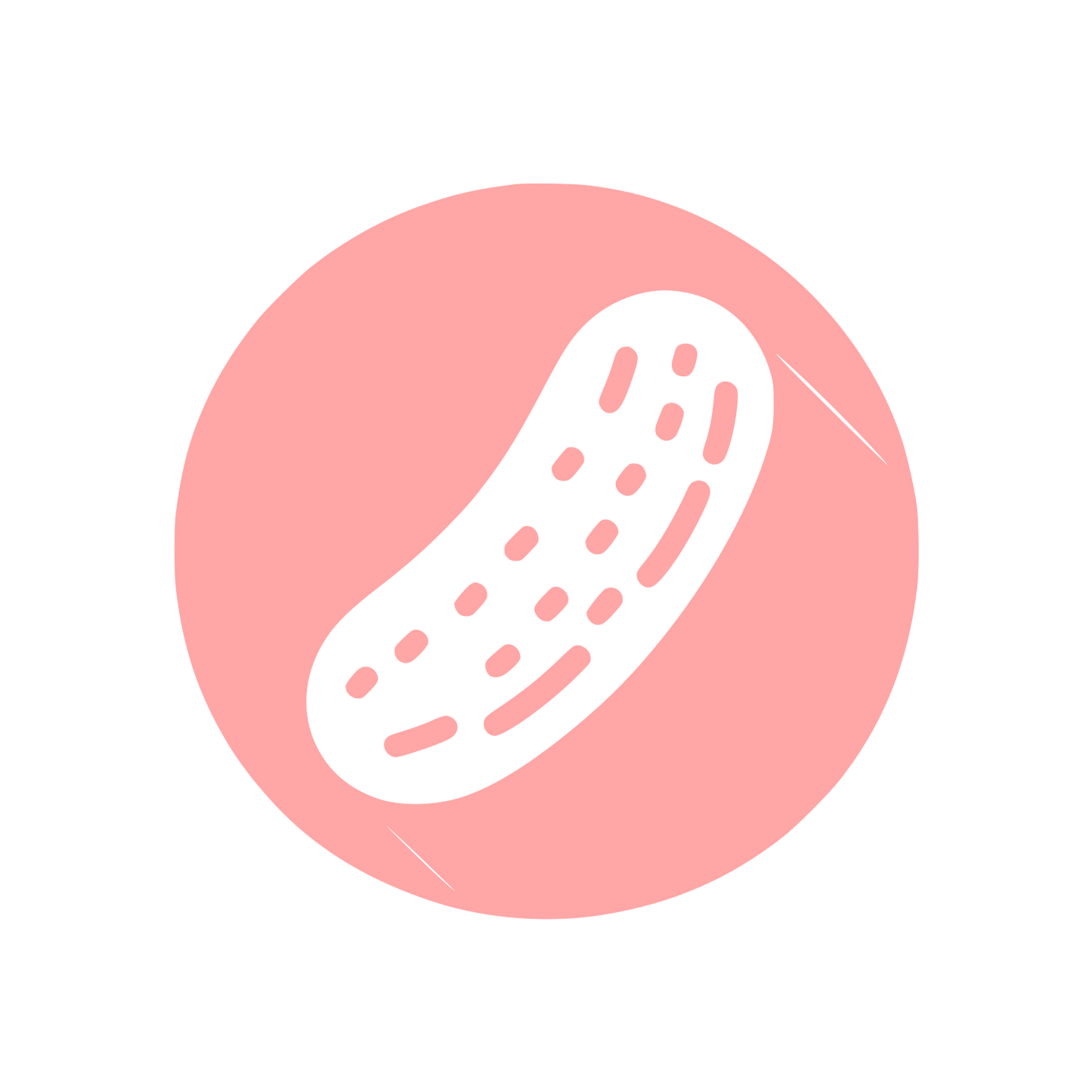 Logo Featuring a Peanut #ffa6a6