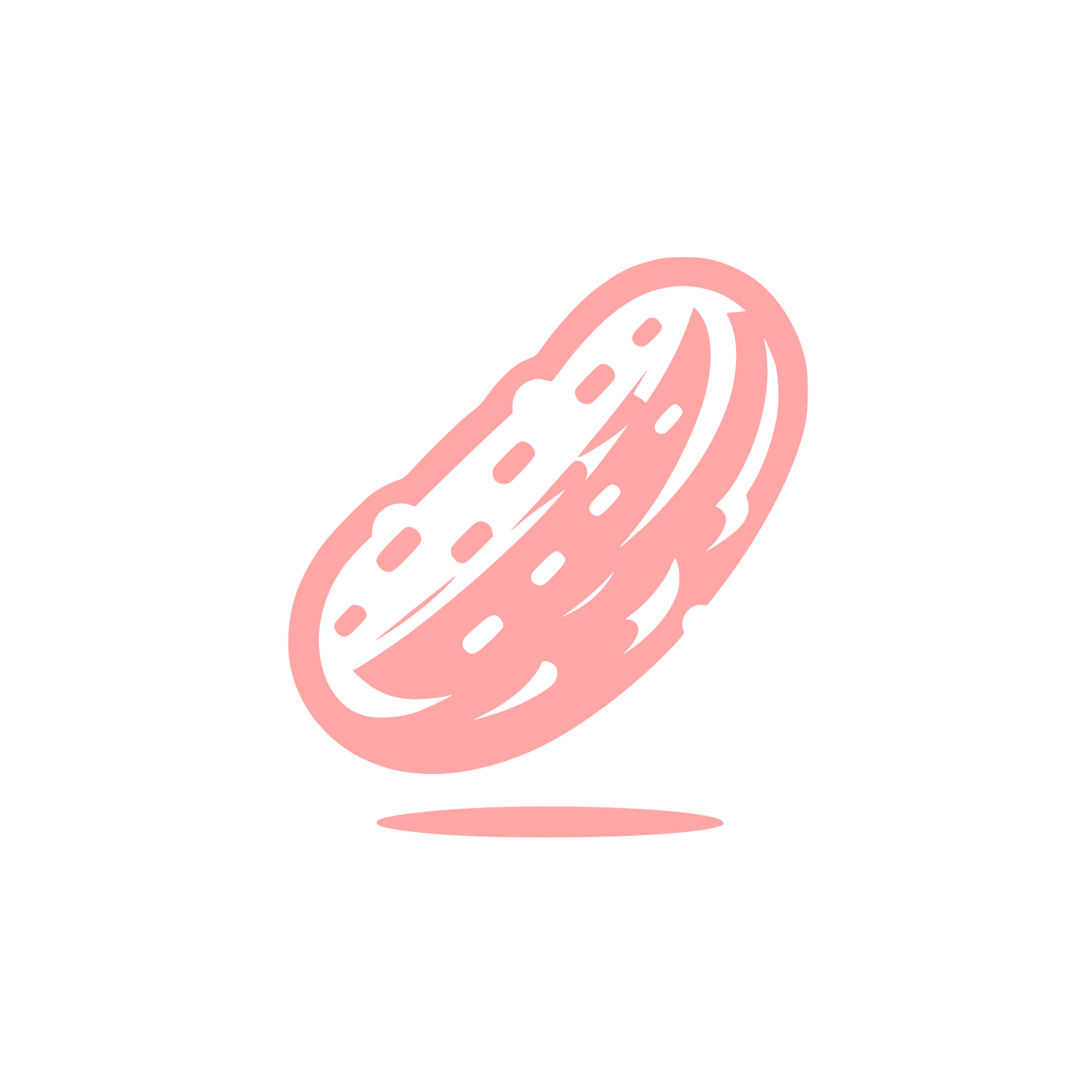 Logo of a Cucumber #ffa6a6