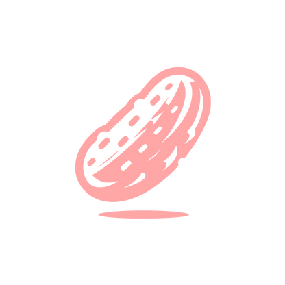 Logo of a Cucumber #ffa6a6