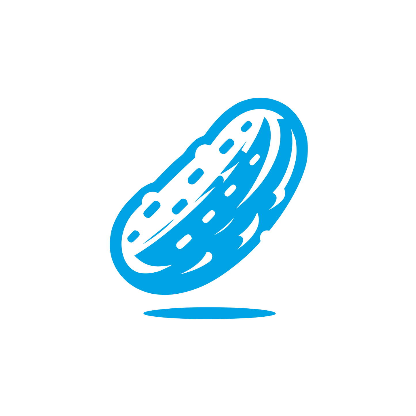 Logo of a Cucumber #00a3e4