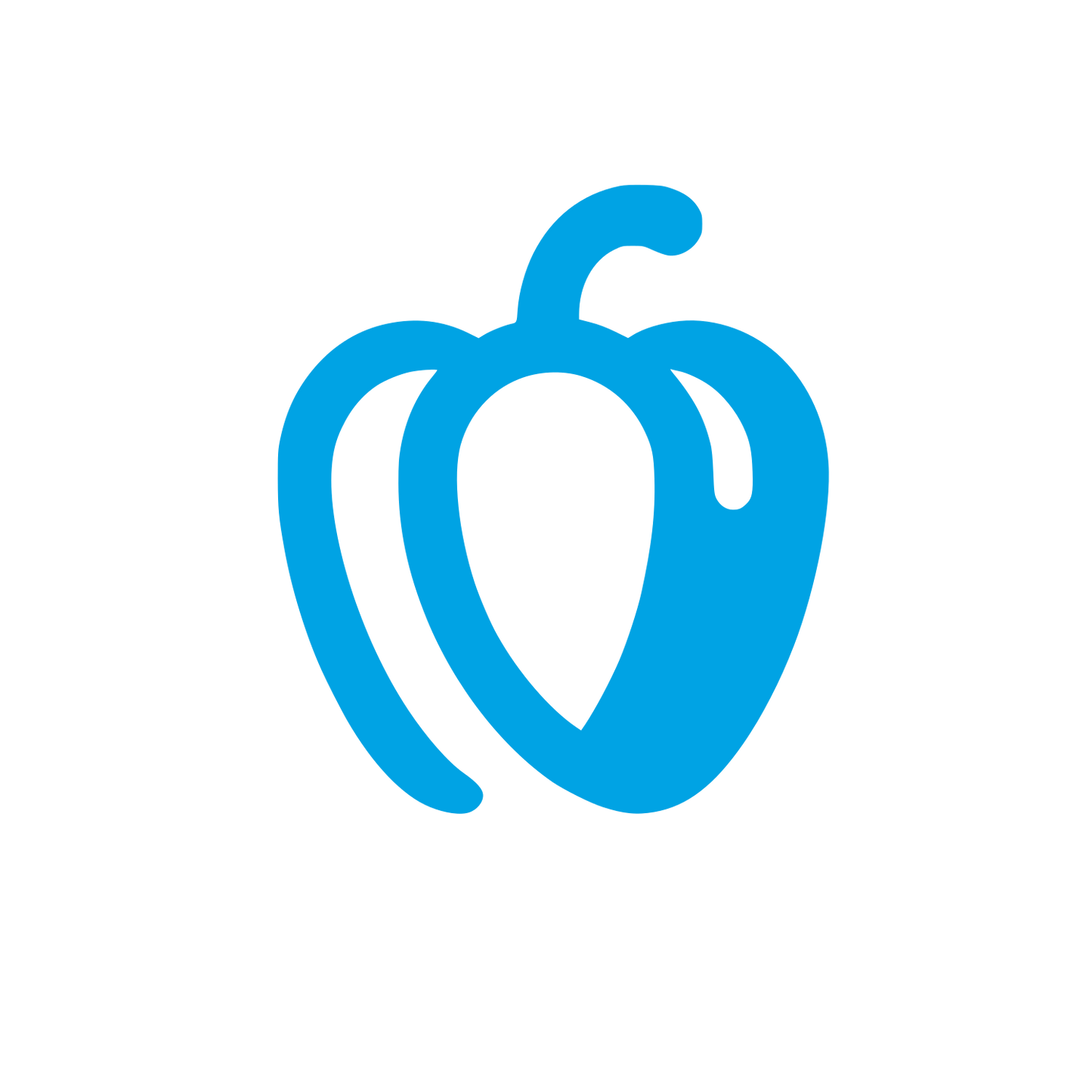 Pepper Logo Design #00a3e4