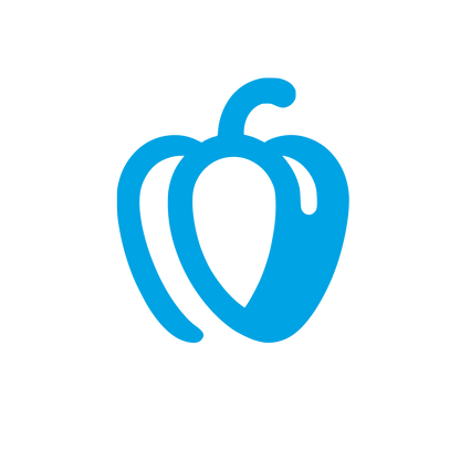 Pepper Logo Design #00a3e4