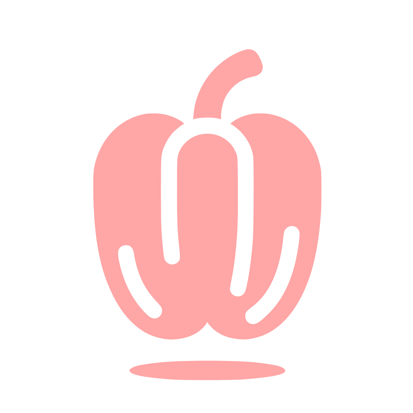 Vegetable Logo Design #ffa6a6
