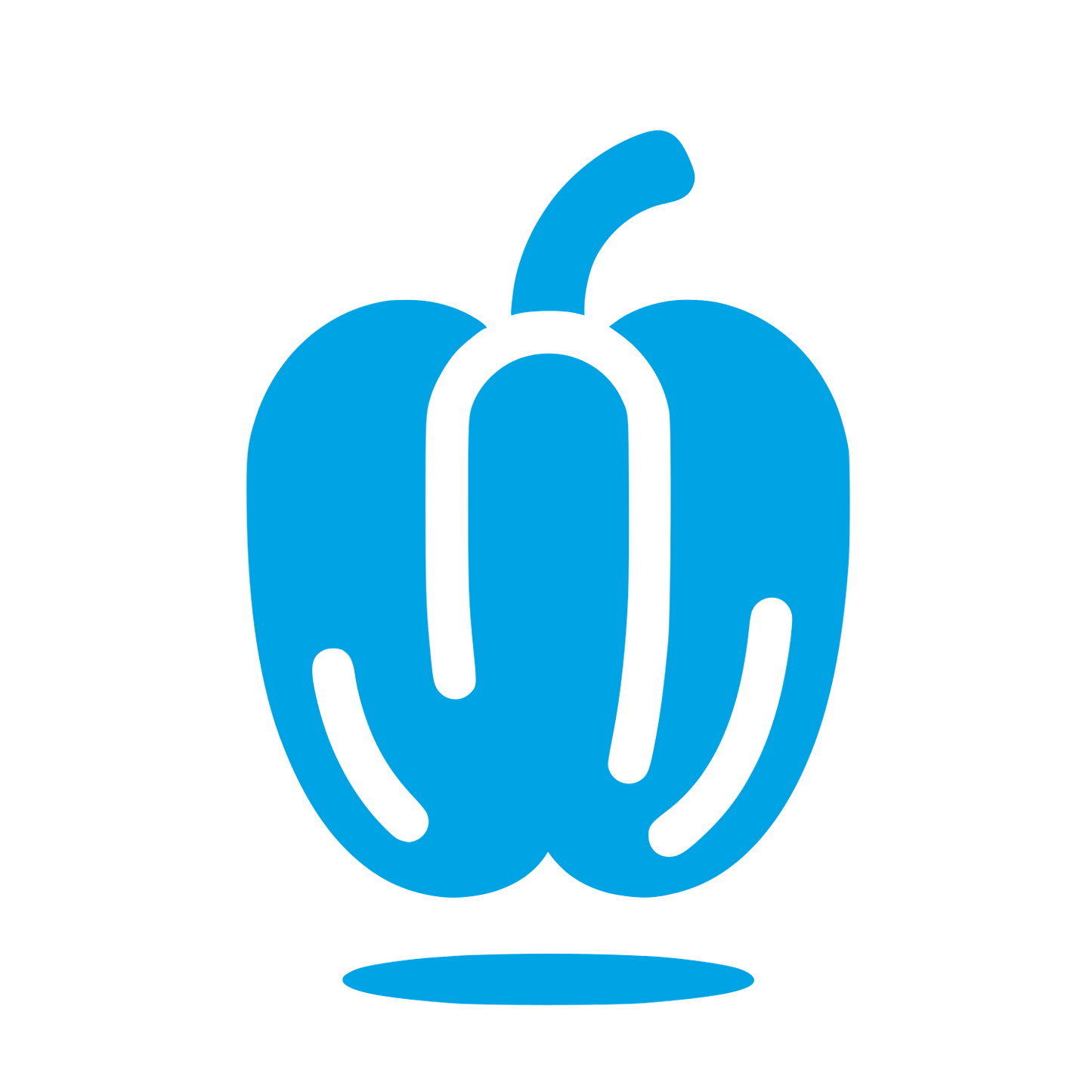 Vegetable Logo Design #00a3e4