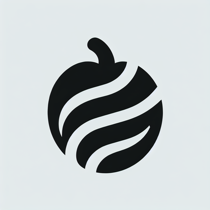 Logo with Curved Lines