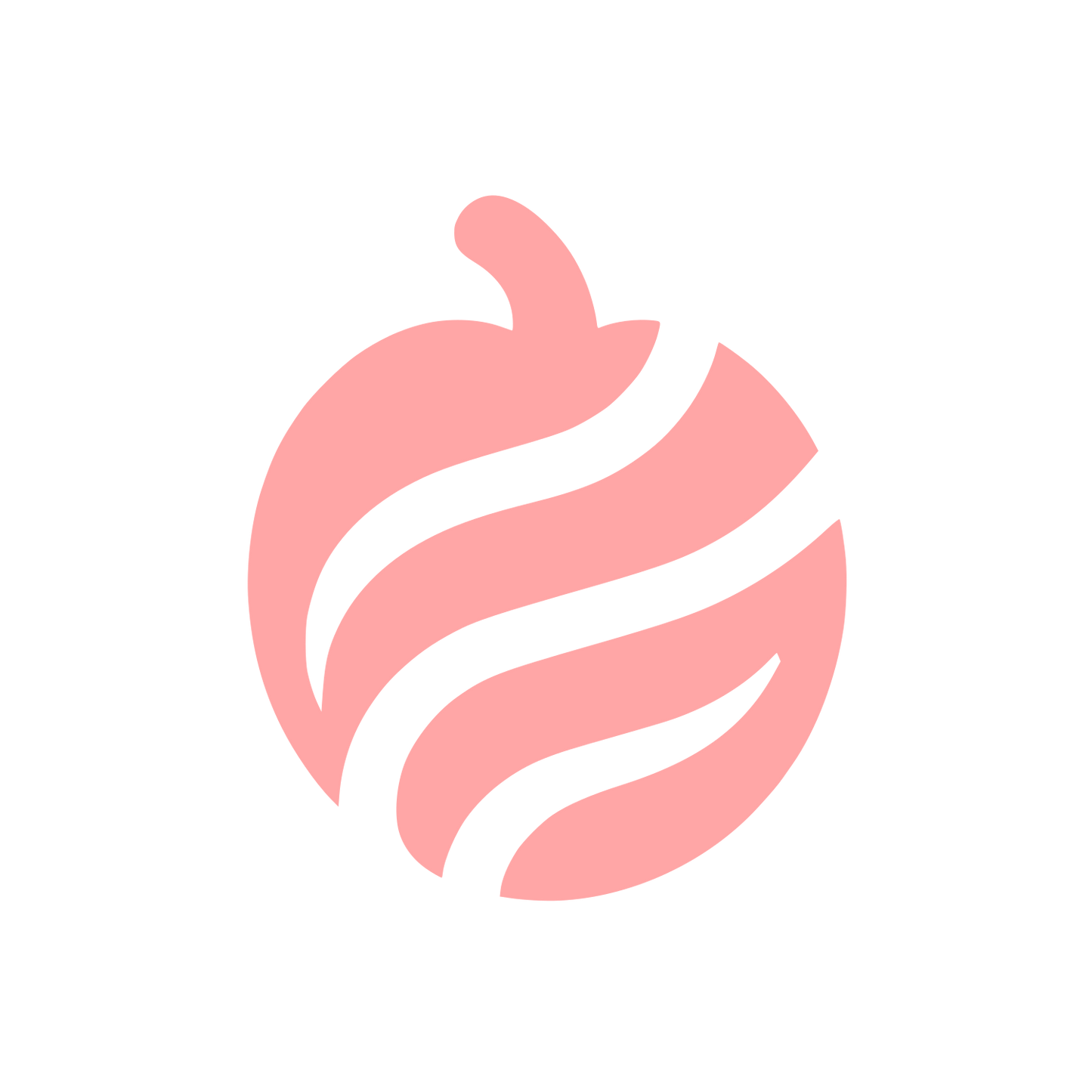 Logo with Curved Lines #ffa6a6