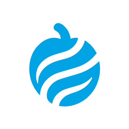 Logo with Curved Lines #00a3e4