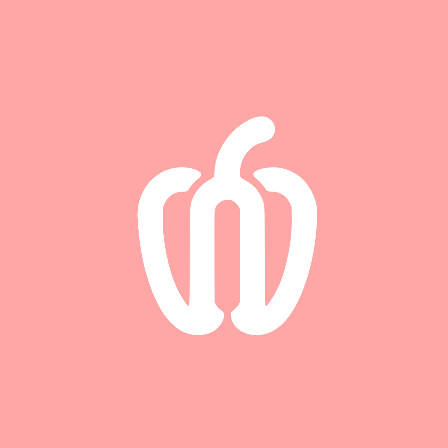 Logo of Bell Pepper #ffa6a6
