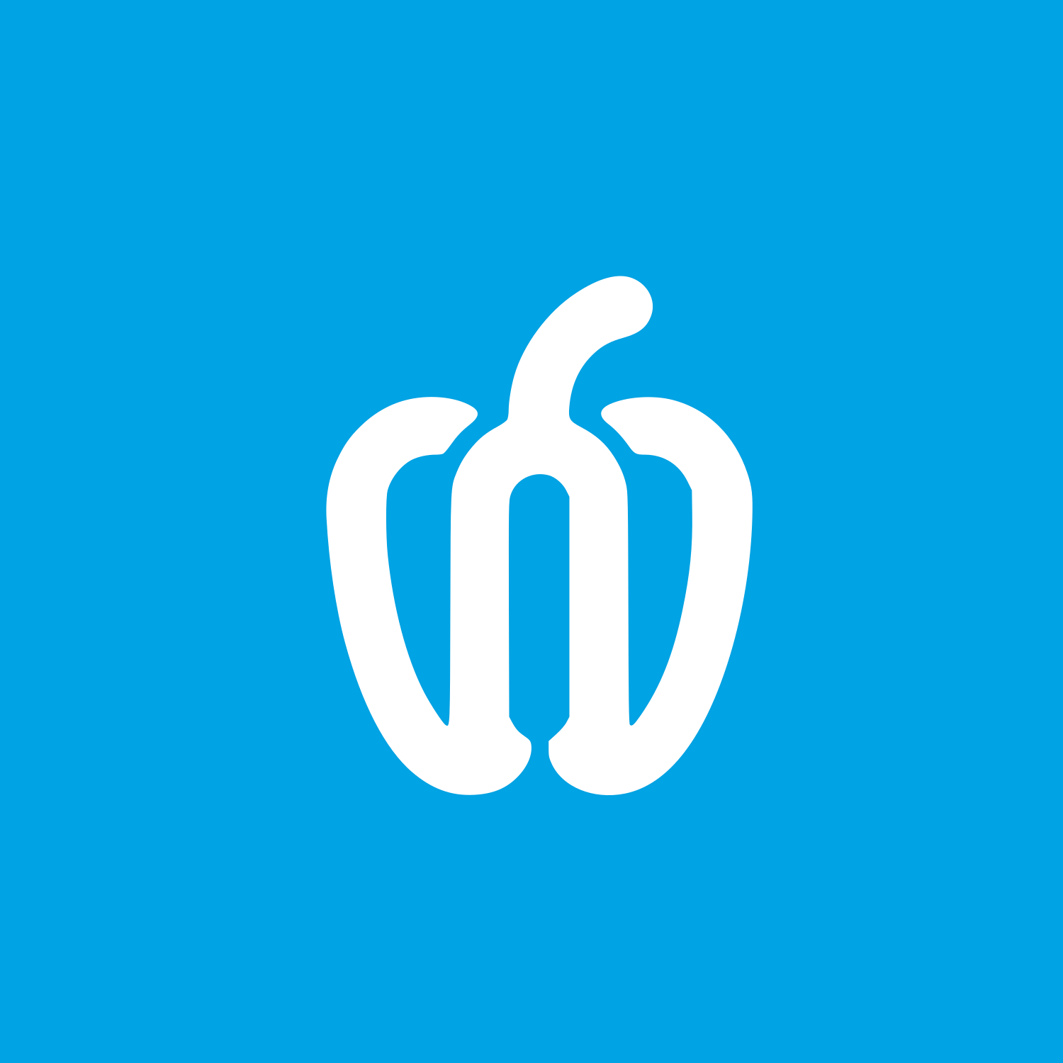 Logo of Bell Pepper #00a3e4