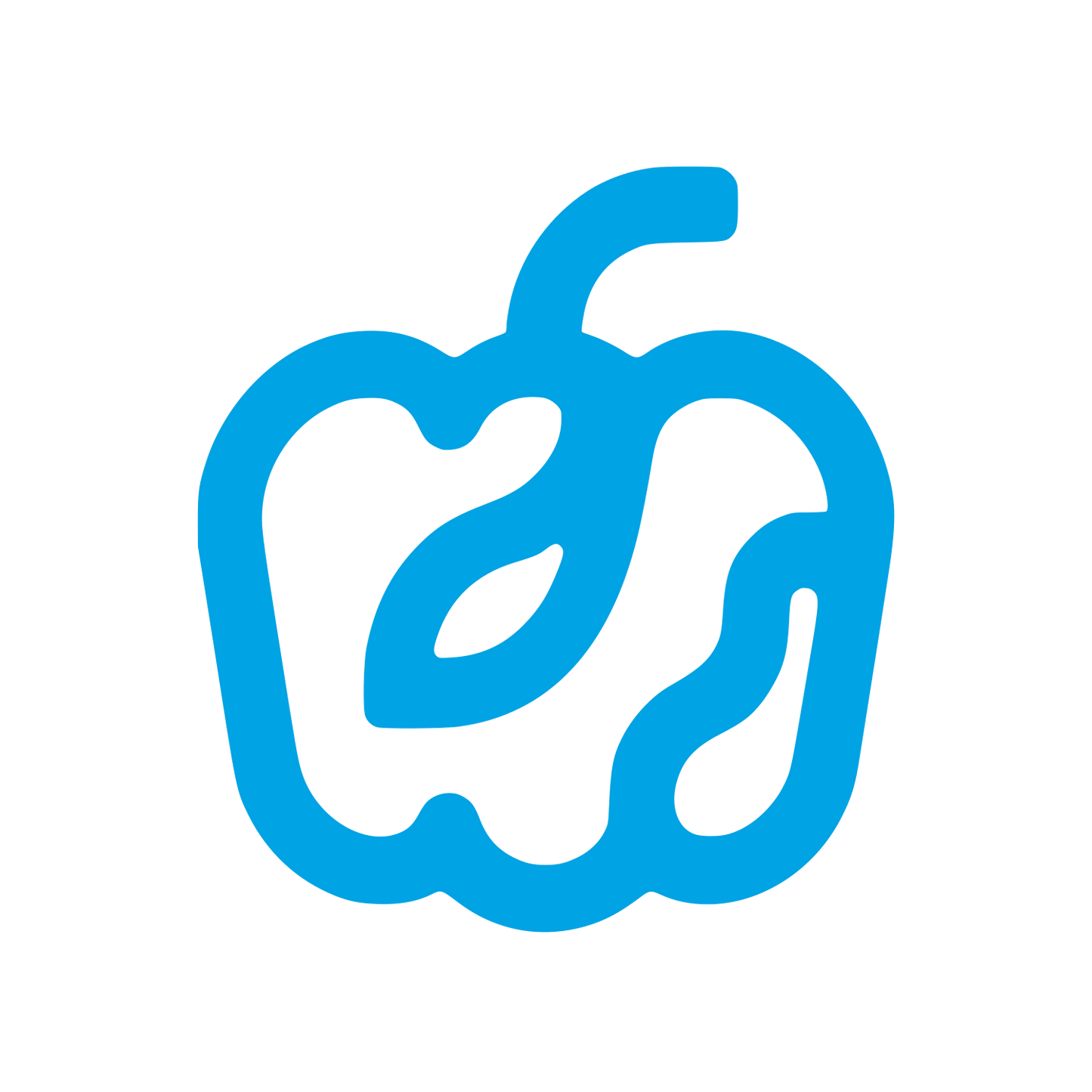 Vegetable Logo Design #00a3e4