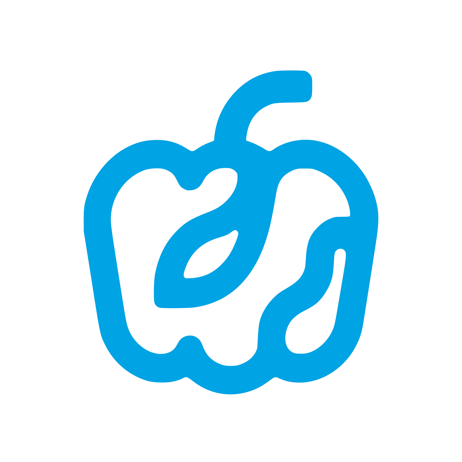 Vegetable Logo Design #00a3e4