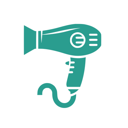 Hair Dryer Silhouette Logo #2A9D8F
