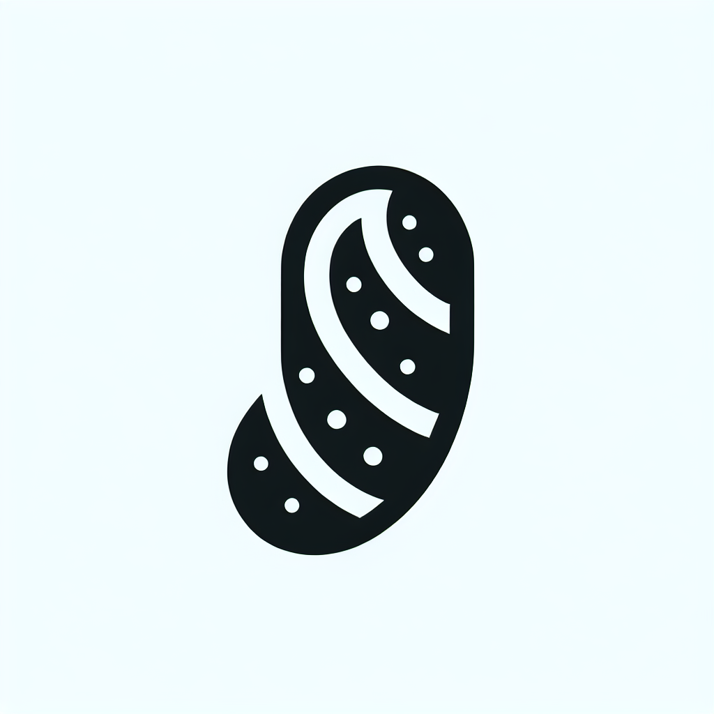 Logo with Curved Design