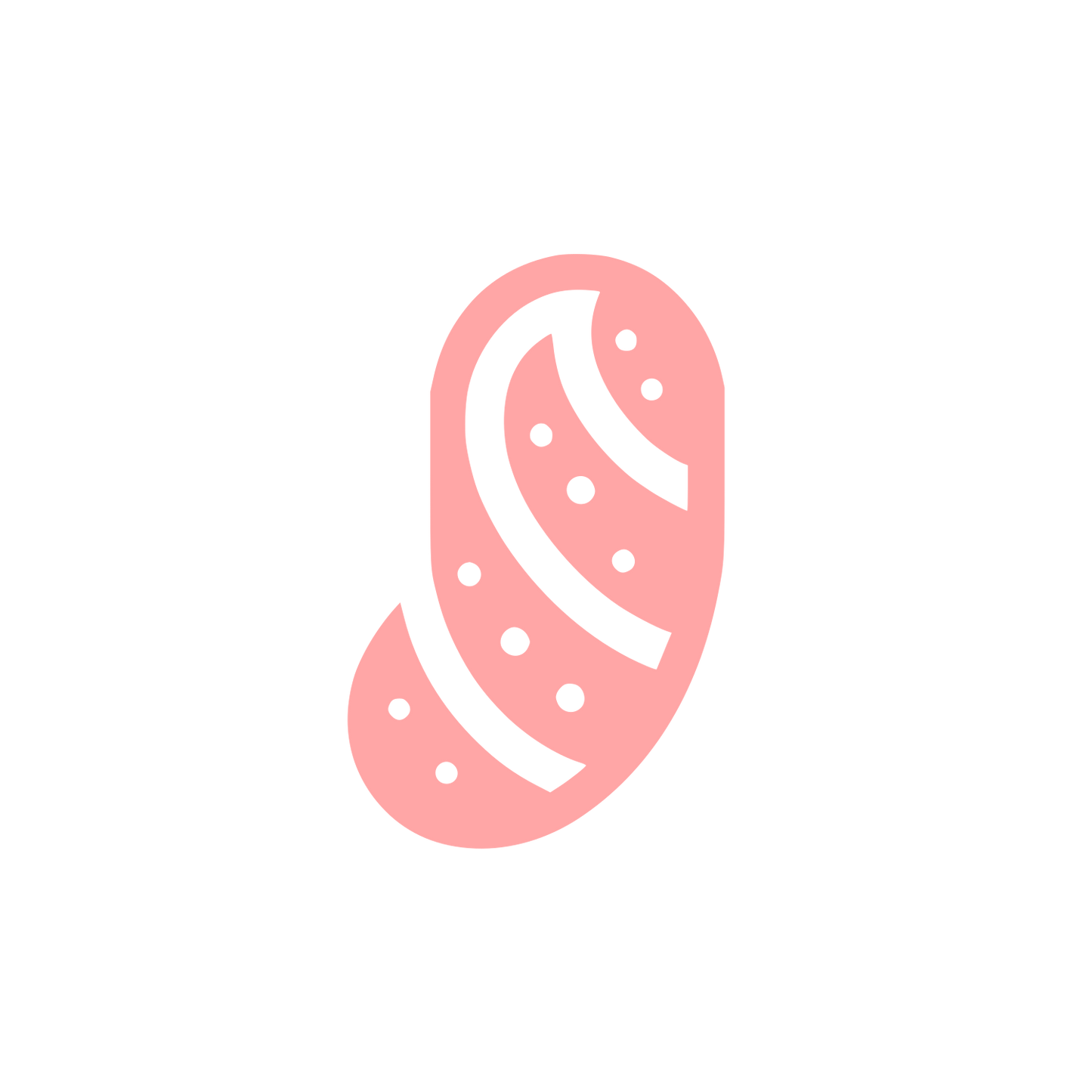 Logo with Curved Design #ffa6a6