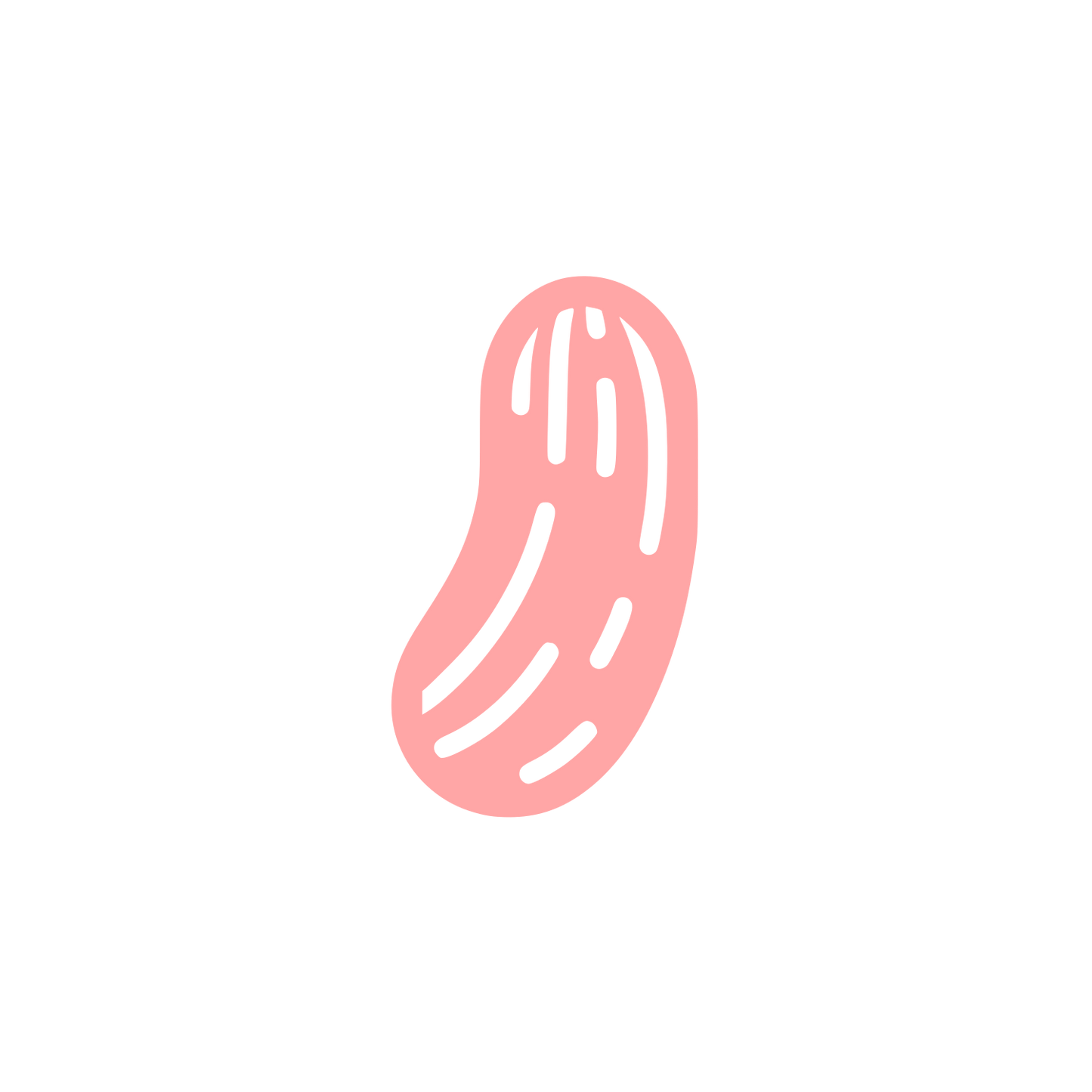 Logo of a Pickle #ffa6a6