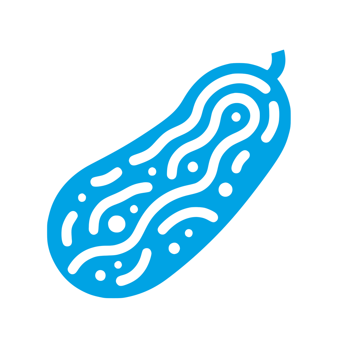 Logo with Wavy Design #00a3e4