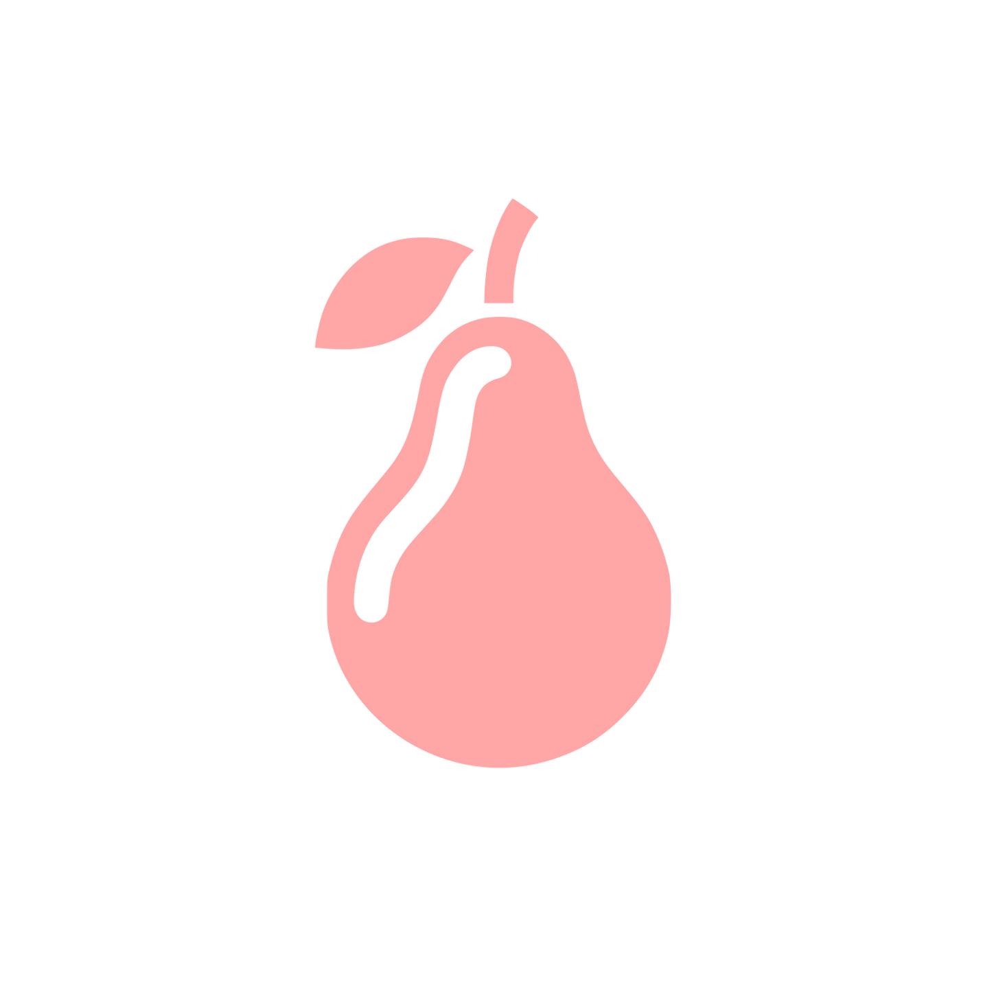 Pear Shape Logo #ffa6a6