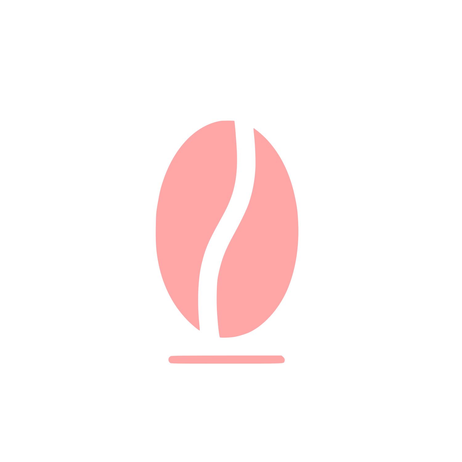 Coffee Bean Logo #ffa6a6