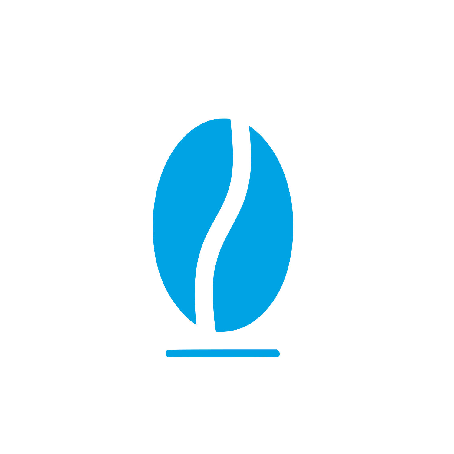 Coffee Bean Logo #00a3e4