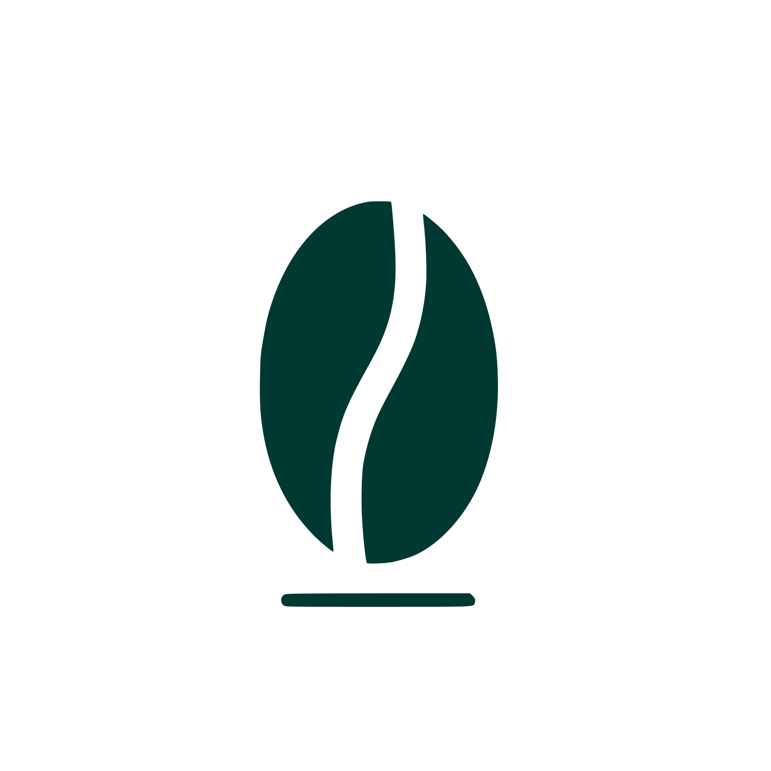 Coffee Bean Logo #003932