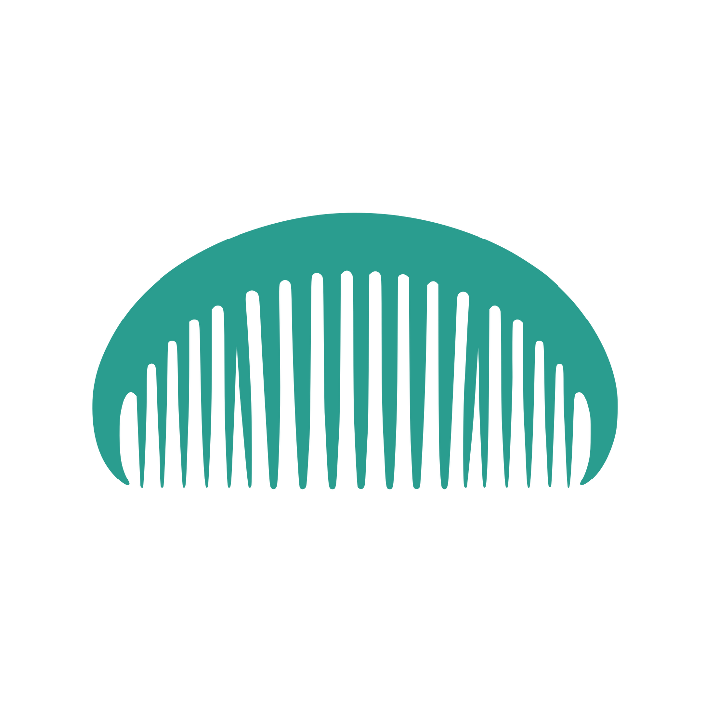 Half Circle Comb Logo #2A9D8F