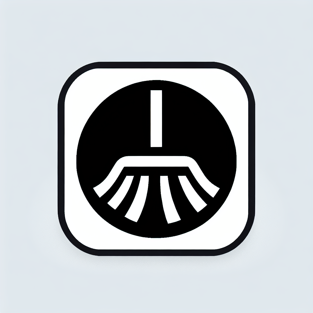 Broom in Square Logo