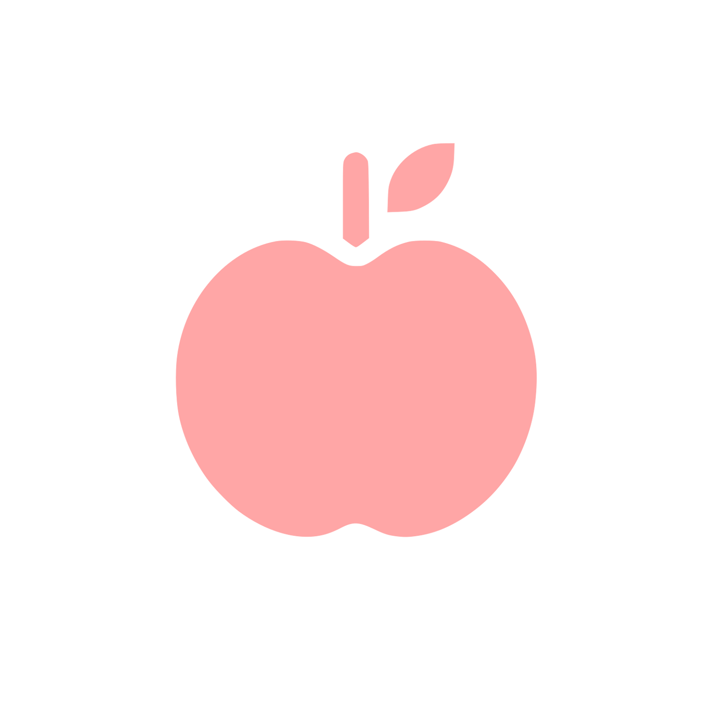 Apple Logo Design #ffa6a6